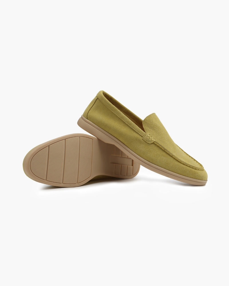 Wearing the Premium Suede Loafers