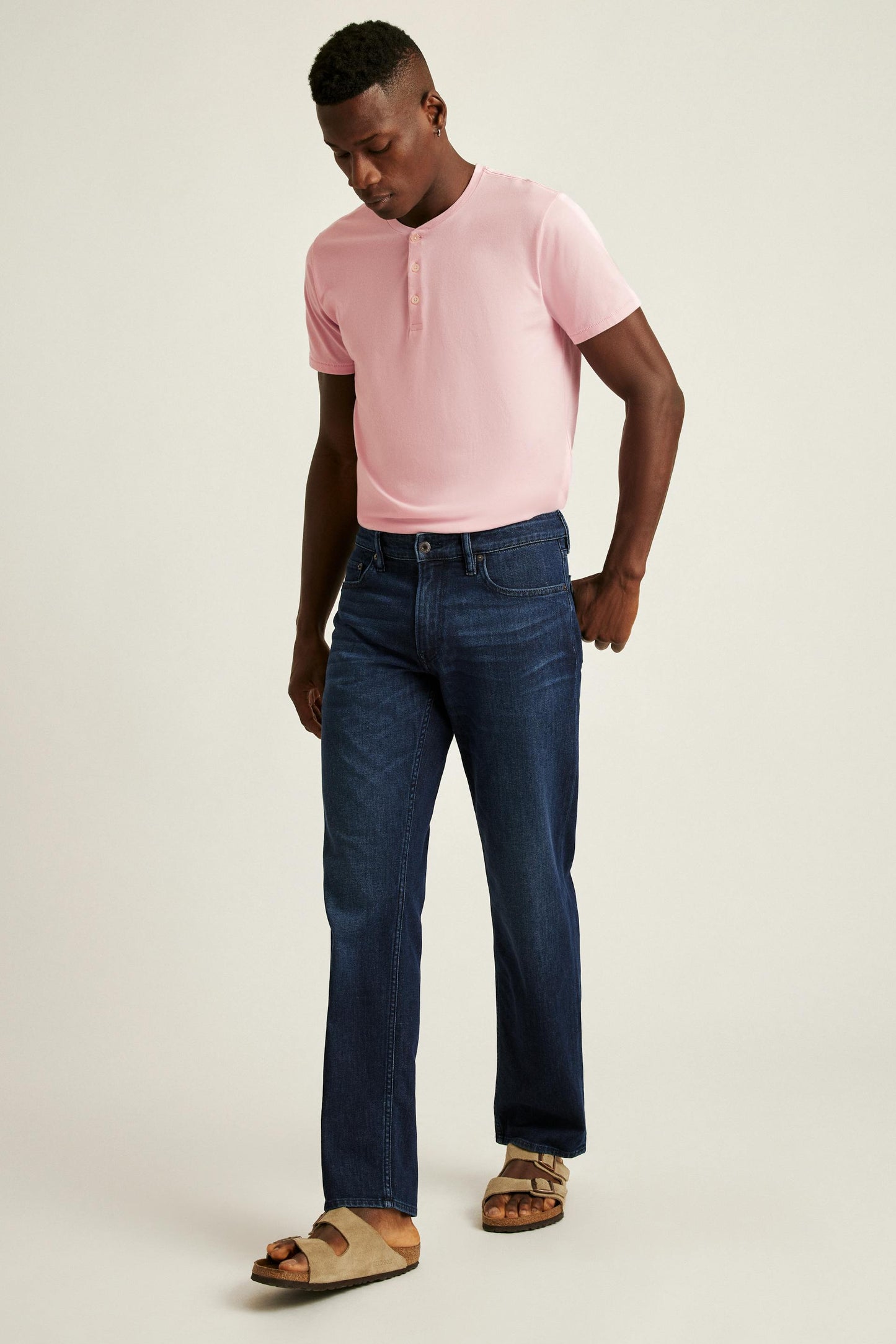 Calça Jeans Masculina Azul Escuro Stretch