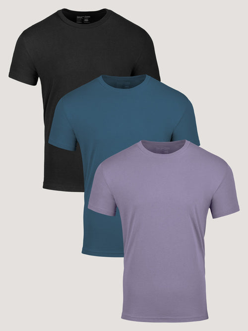 Kit com 3 Camisetas Gola Careca Masculinas