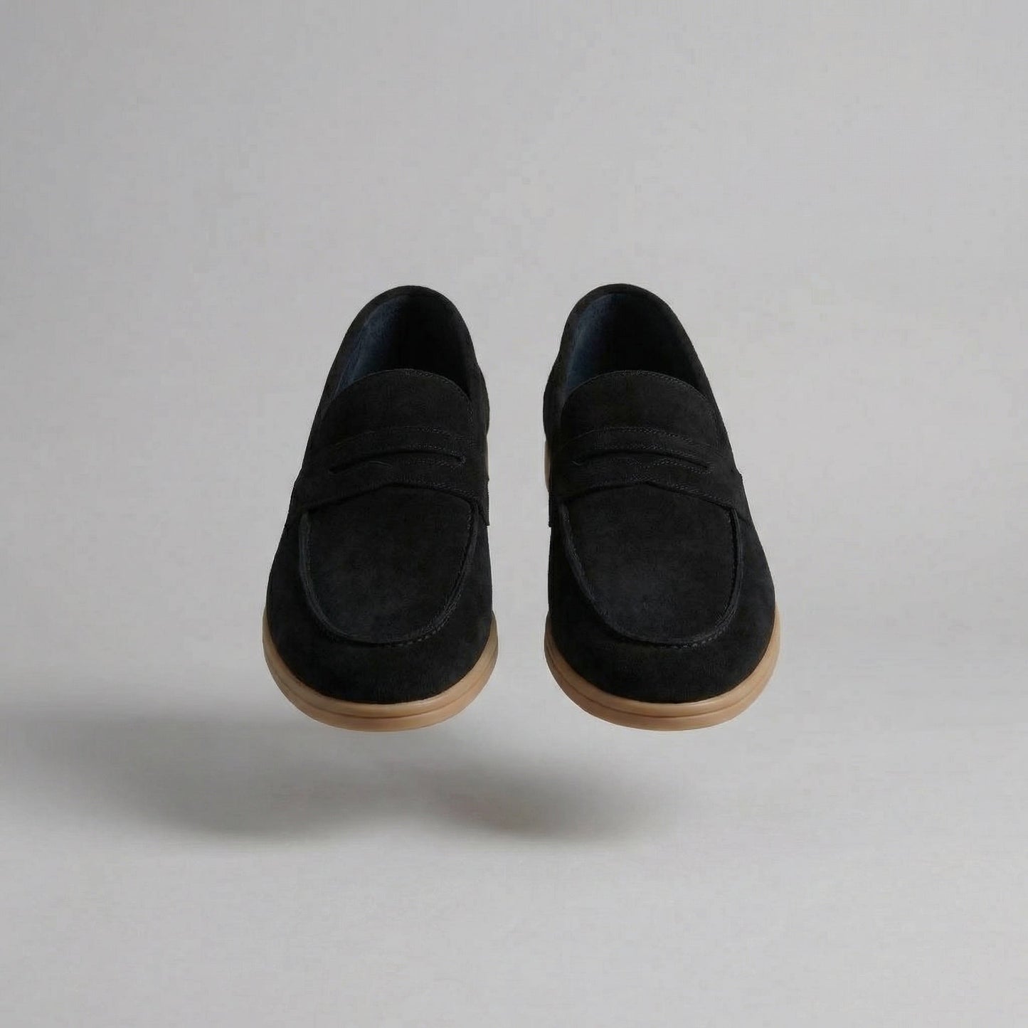 Men's Elegant Suede Penny Loafers