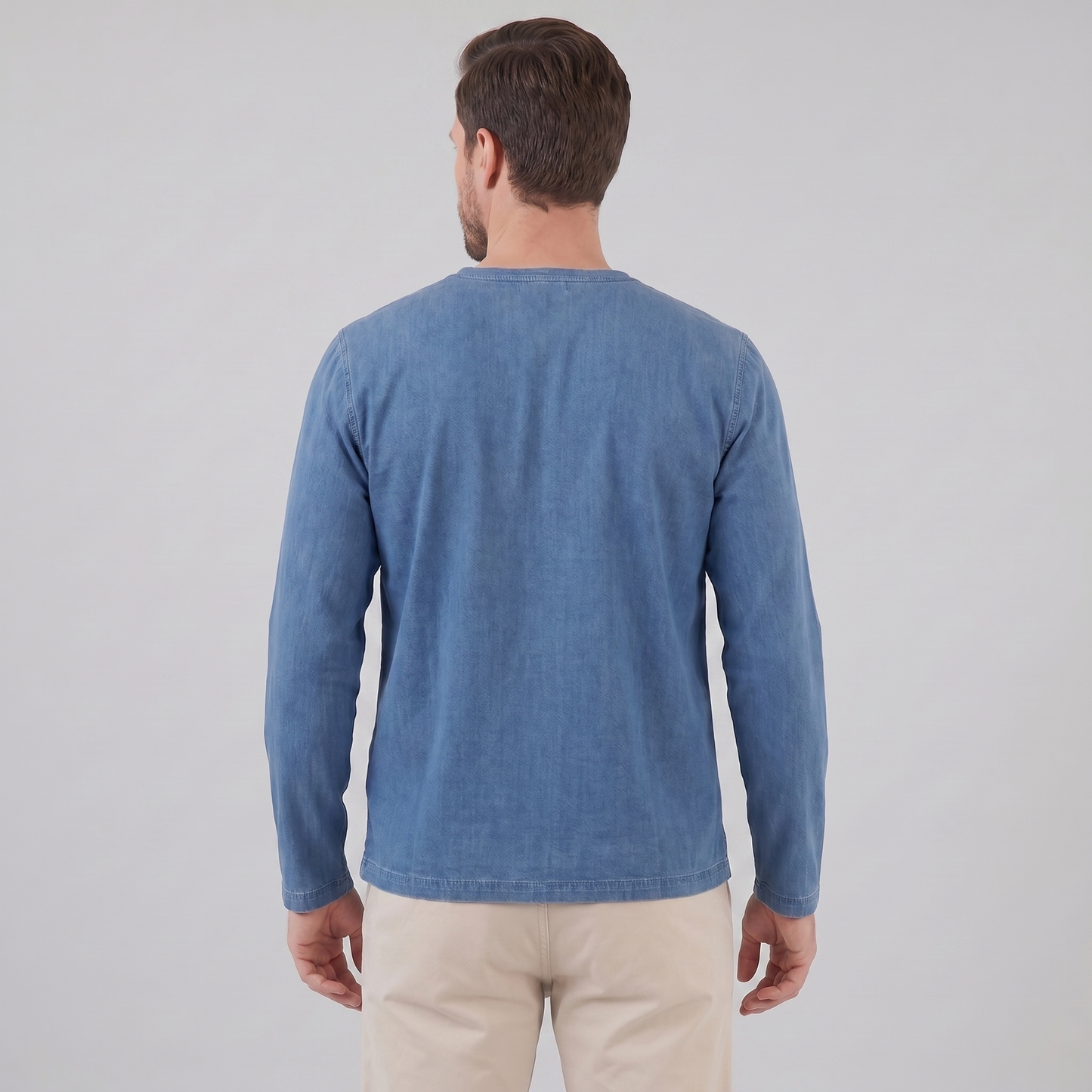 Men's Long Sleeve Henley Shirt