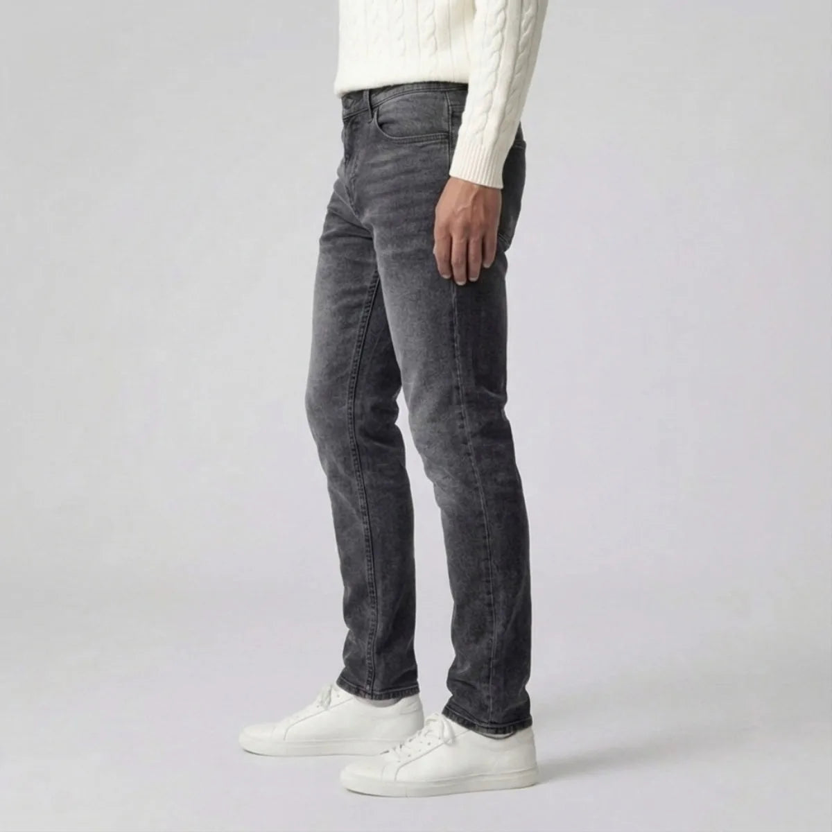 Men's Slim Fit Grey Jeans