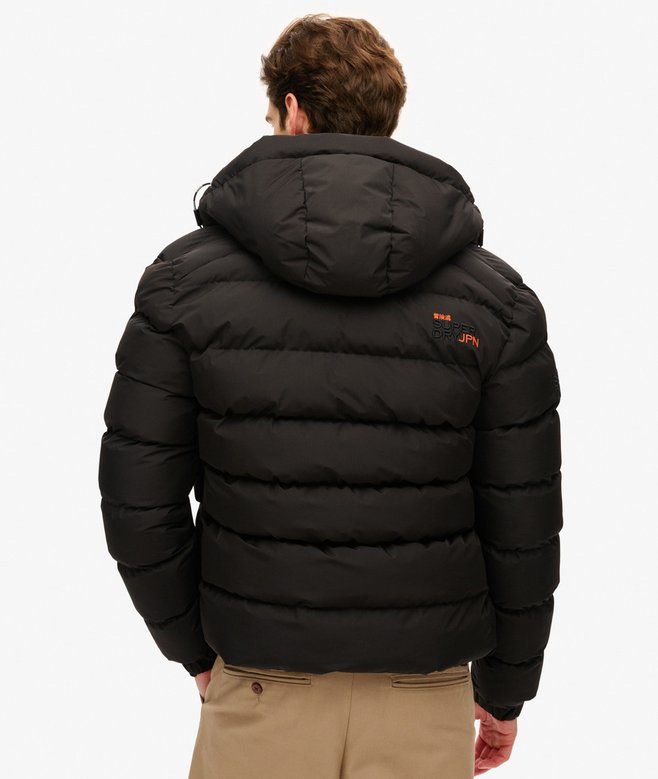 Jaqueta Masculina Puffer Esportiva com Capuz