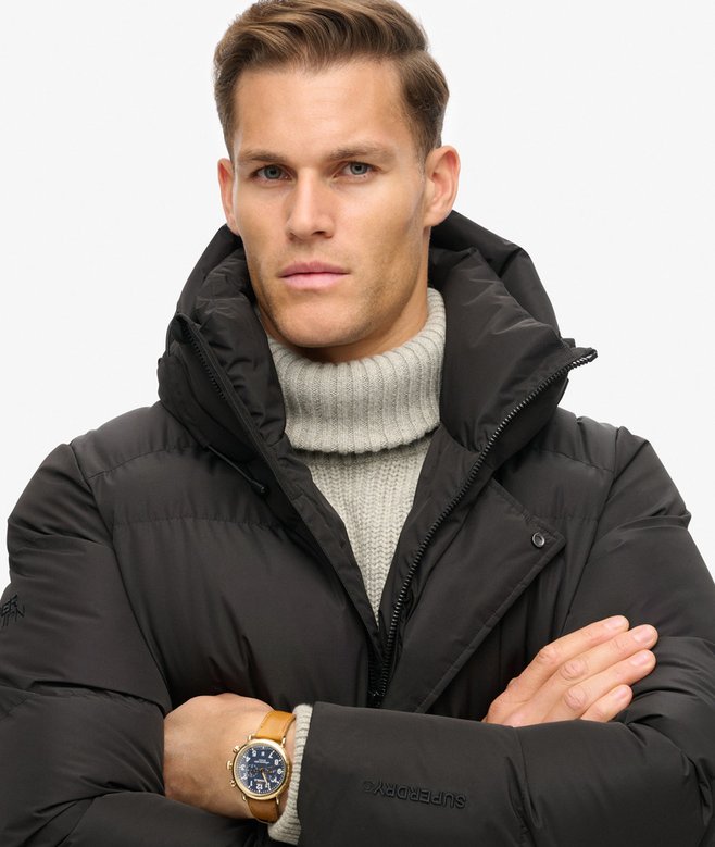 Jaqueta Puffer Masculina Com Capuz Armor