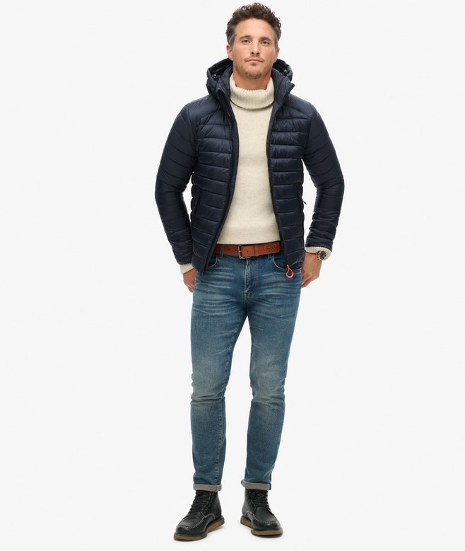 Jaqueta Masculina Acolchoada Esportiva Fuji com Capuz