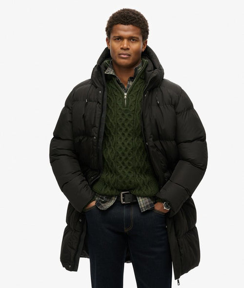 Jaqueta Puffer Masculina Com Capuz Delta