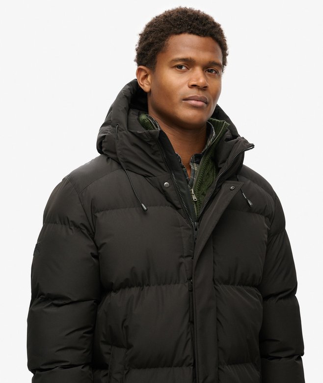Jaqueta Puffer Masculina Com Capuz Delta