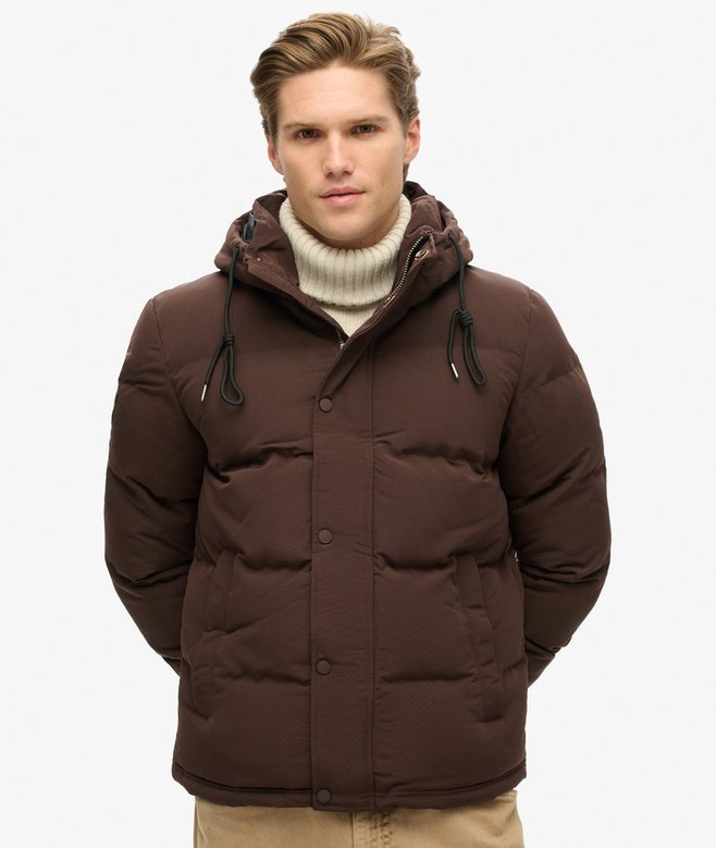 Jaqueta Masculina Puff Everest Curta com Capuz