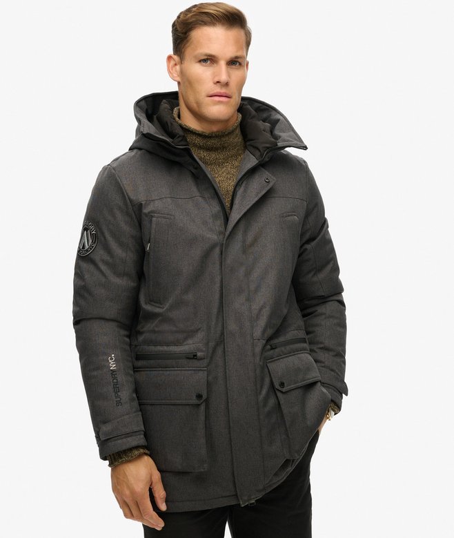 Casaco Parka Acolchoado Grid