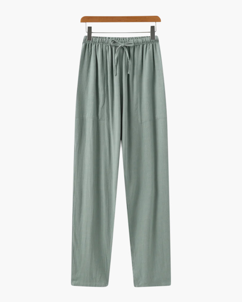 Wearing Marrakech Linen Pantalon