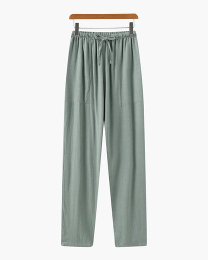Wearing Marrakech Linen Pantalon