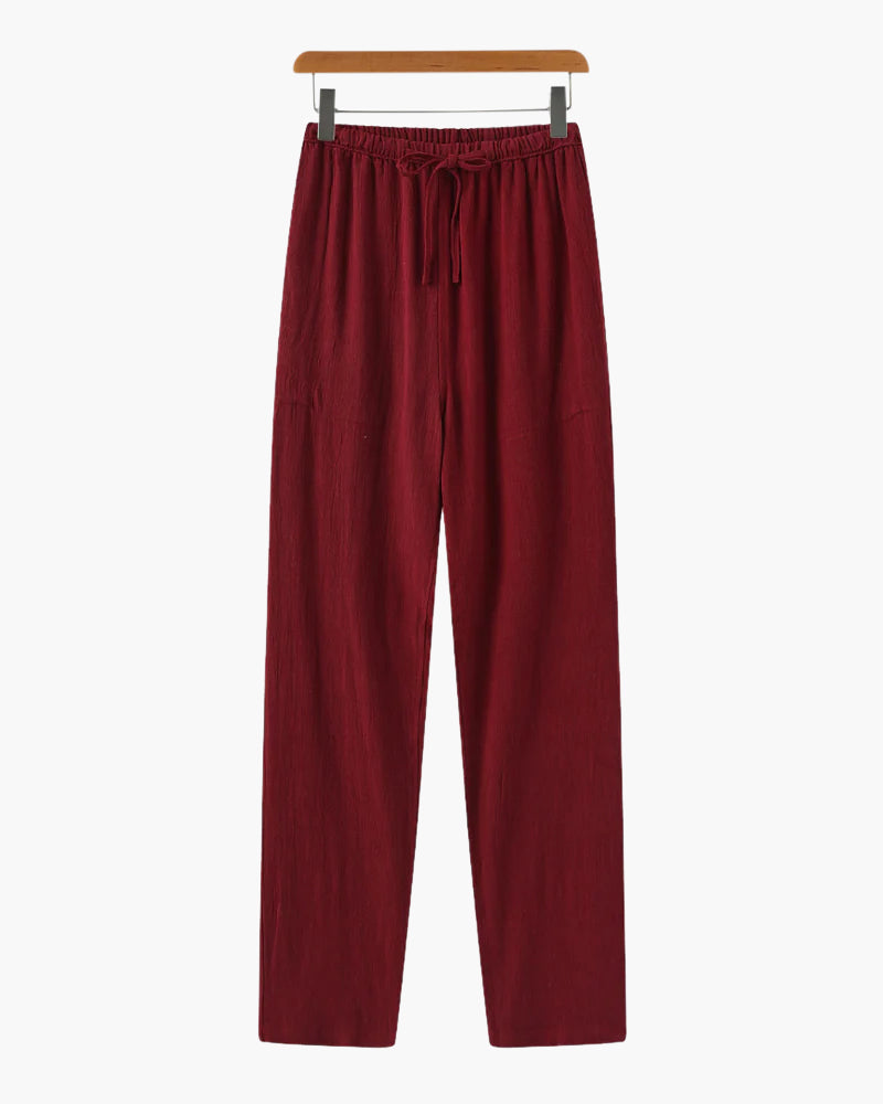 Wearing Marrakech Linen Pantalon
