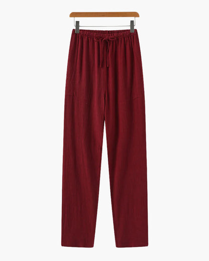 Wearing Marrakech Linen Pantalon