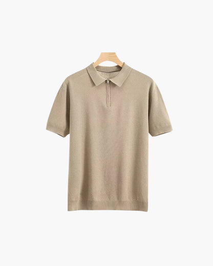 Marbella Merino Zip Polo