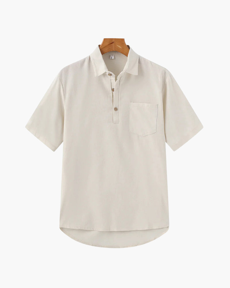 Casablanca Lightweight Linen Polo