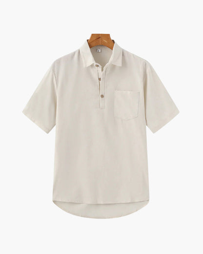 Casablanca Lightweight Linen Polo