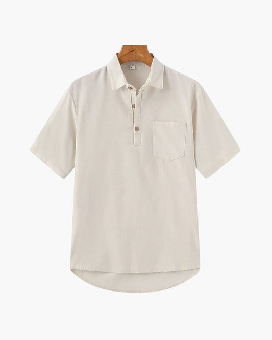 Casablanca Lightweight Linen Polo