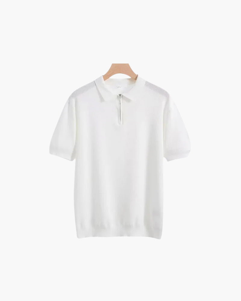 Marbella Merino Zip Polo