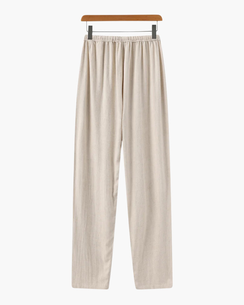 Wearing Marrakech Linen Pantalon
