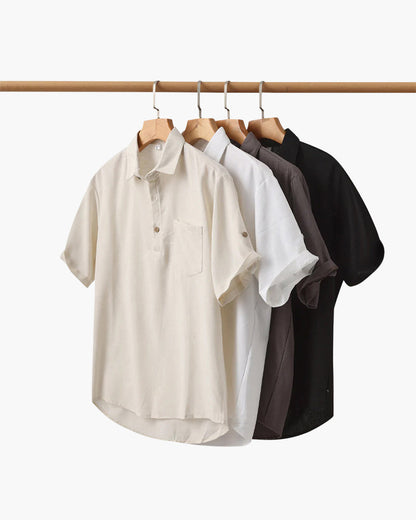Casablanca Lightweight Linen Polo