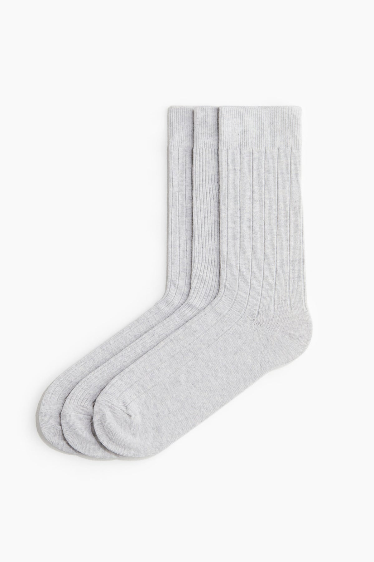 Kit com 3 Pares de Meias Cinza
