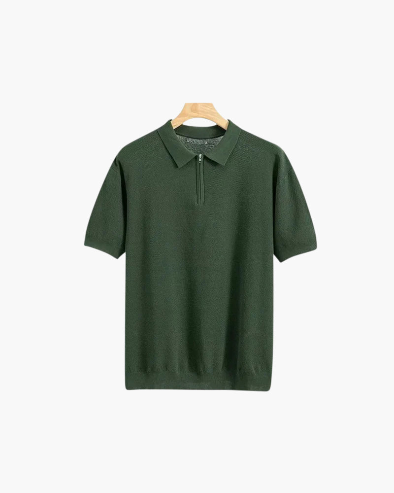 Marbella Merino Zip Polo
