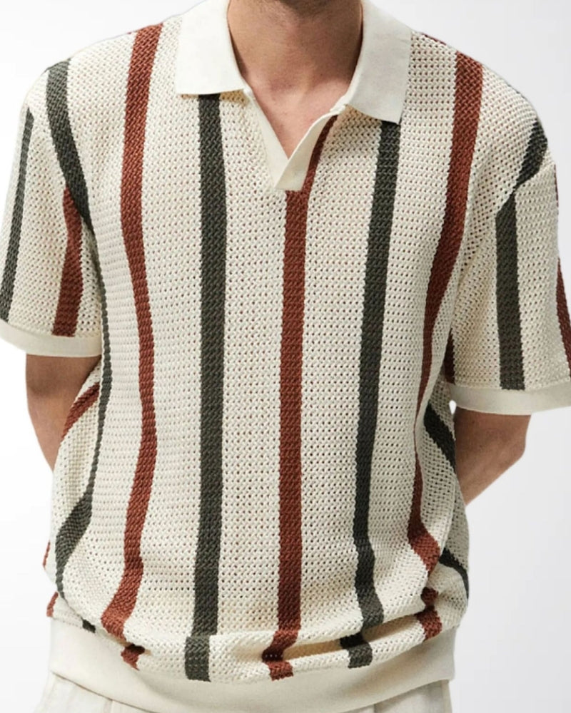 Wearing Resort Knit Stripe Polo