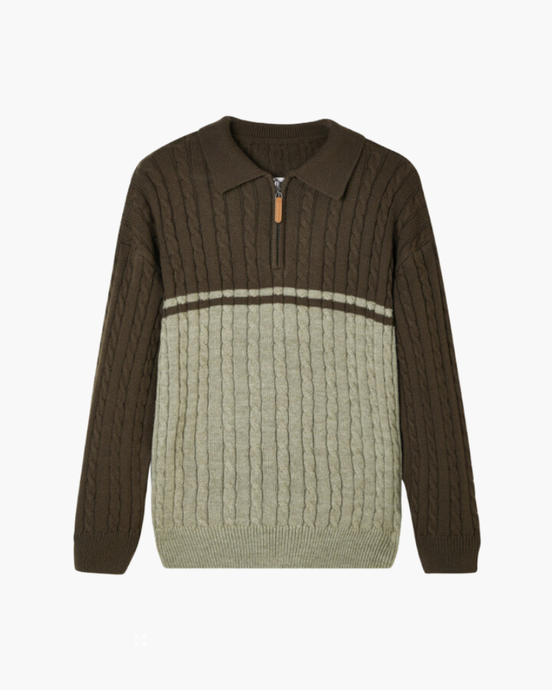 Pure Wool Zip Sweater