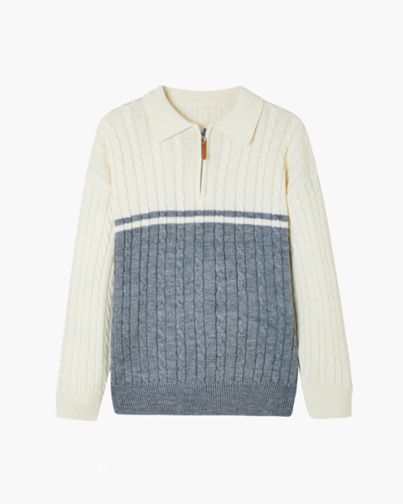 Pure Wool Zip Sweater