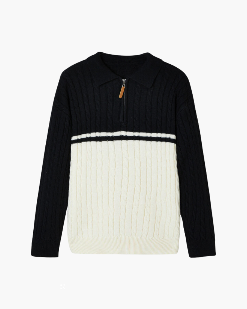 Pure Wool Zip Sweater