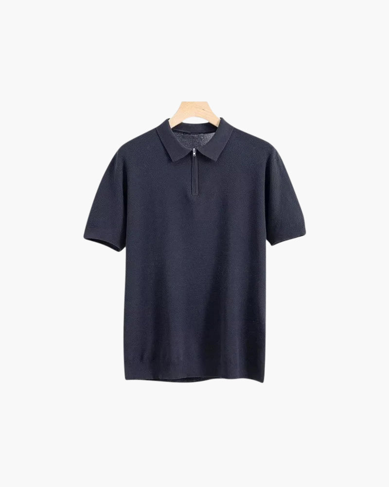 Marbella Merino Zip Polo