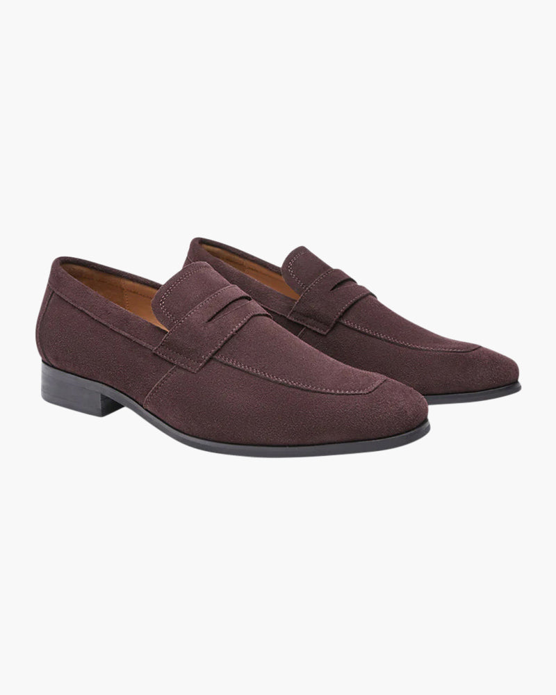 Premium Suede Penny Loafers