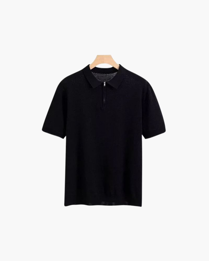 Marbella Merino Zip Polo