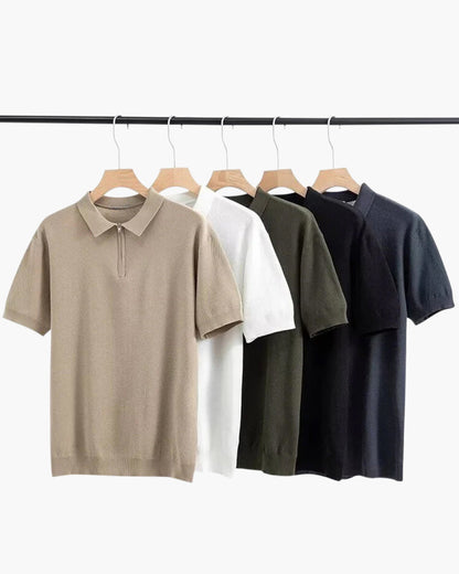 Marbella Merino Zip Polo