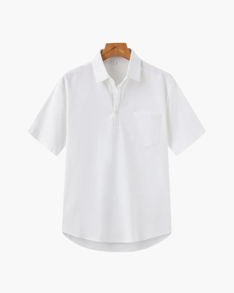 Casablanca Lightweight Linen Polo