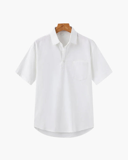 Casablanca Lightweight Linen Polo