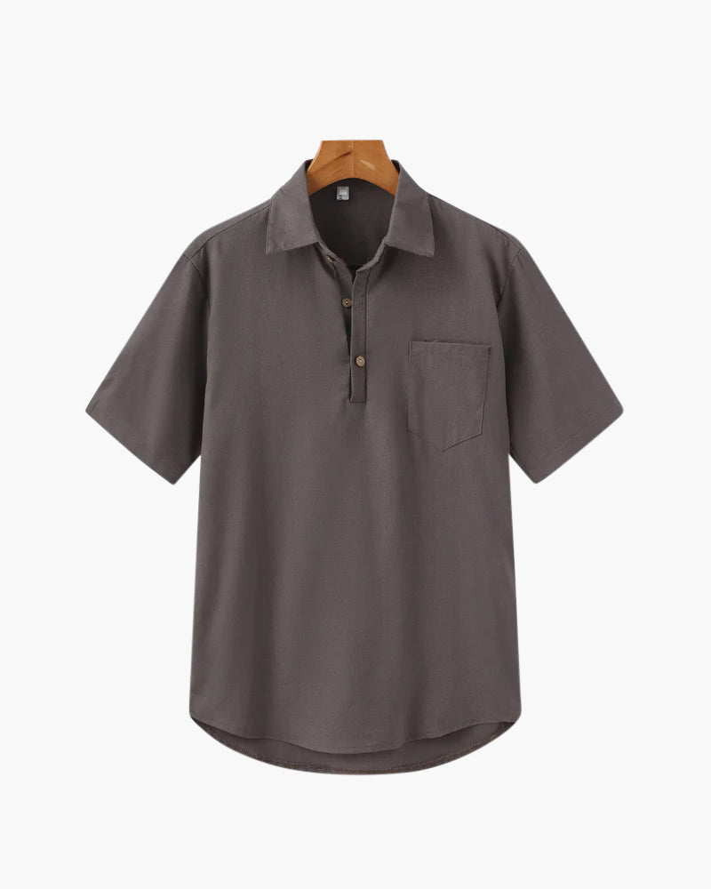 Casablanca Lightweight Linen Polo
