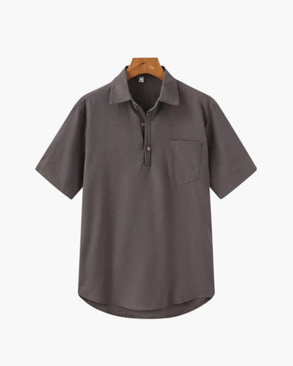 Casablanca Lightweight Linen Polo