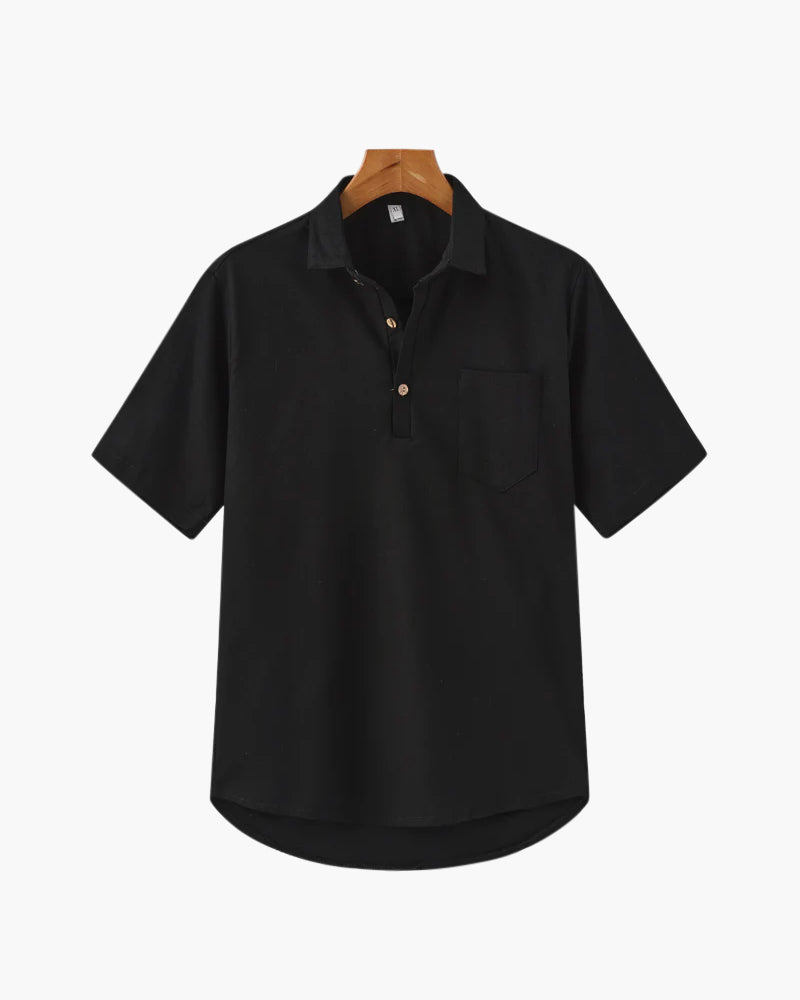 Casablanca Lightweight Linen Polo