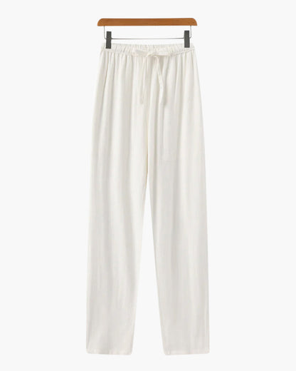 Wearing Marrakech Linen Pantalon