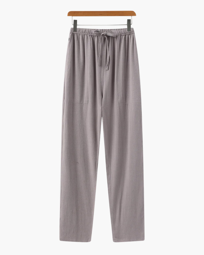Wearing Marrakech Linen Pantalon