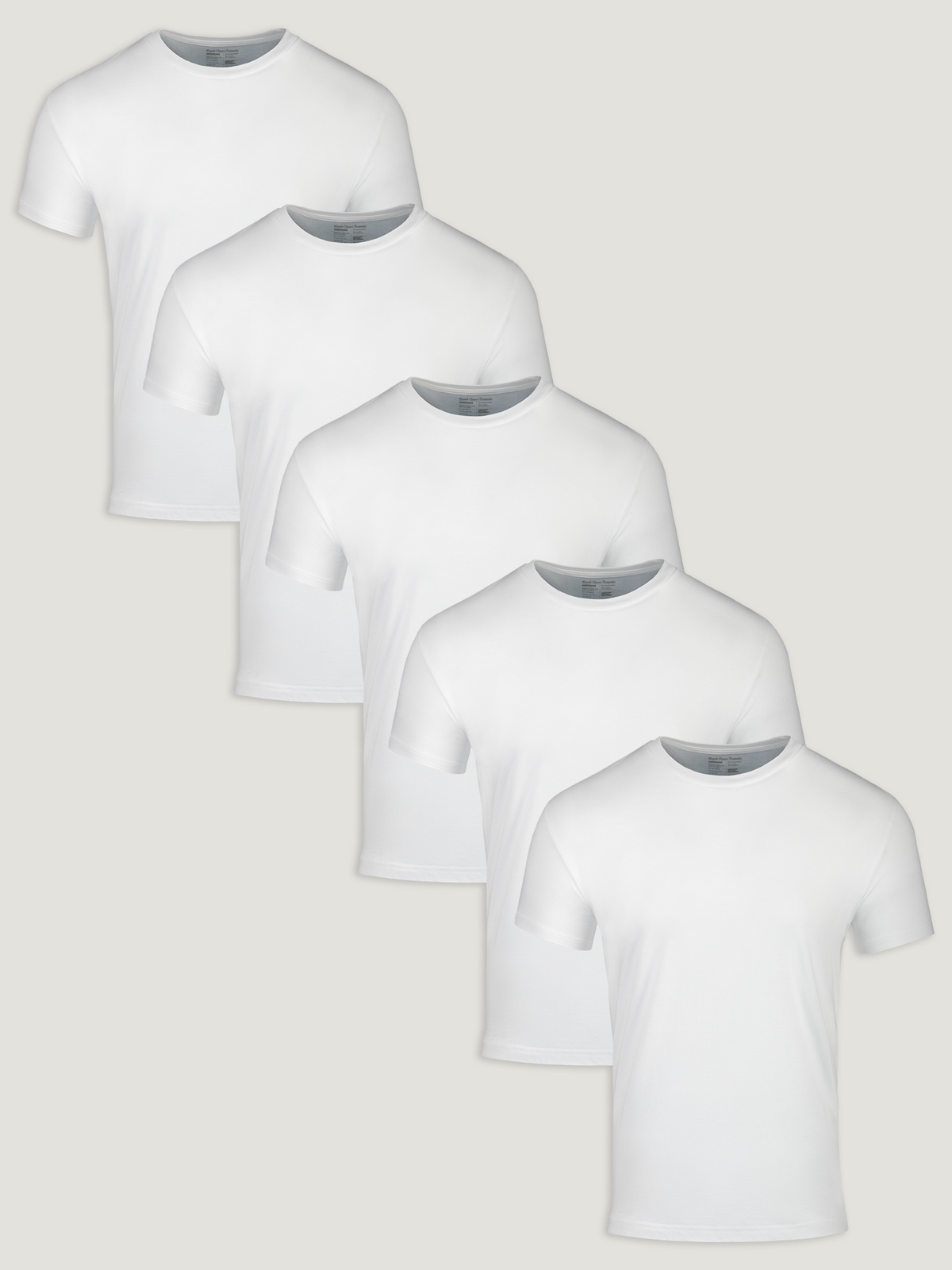 Kit 5 camisetas Masculinas Brancas