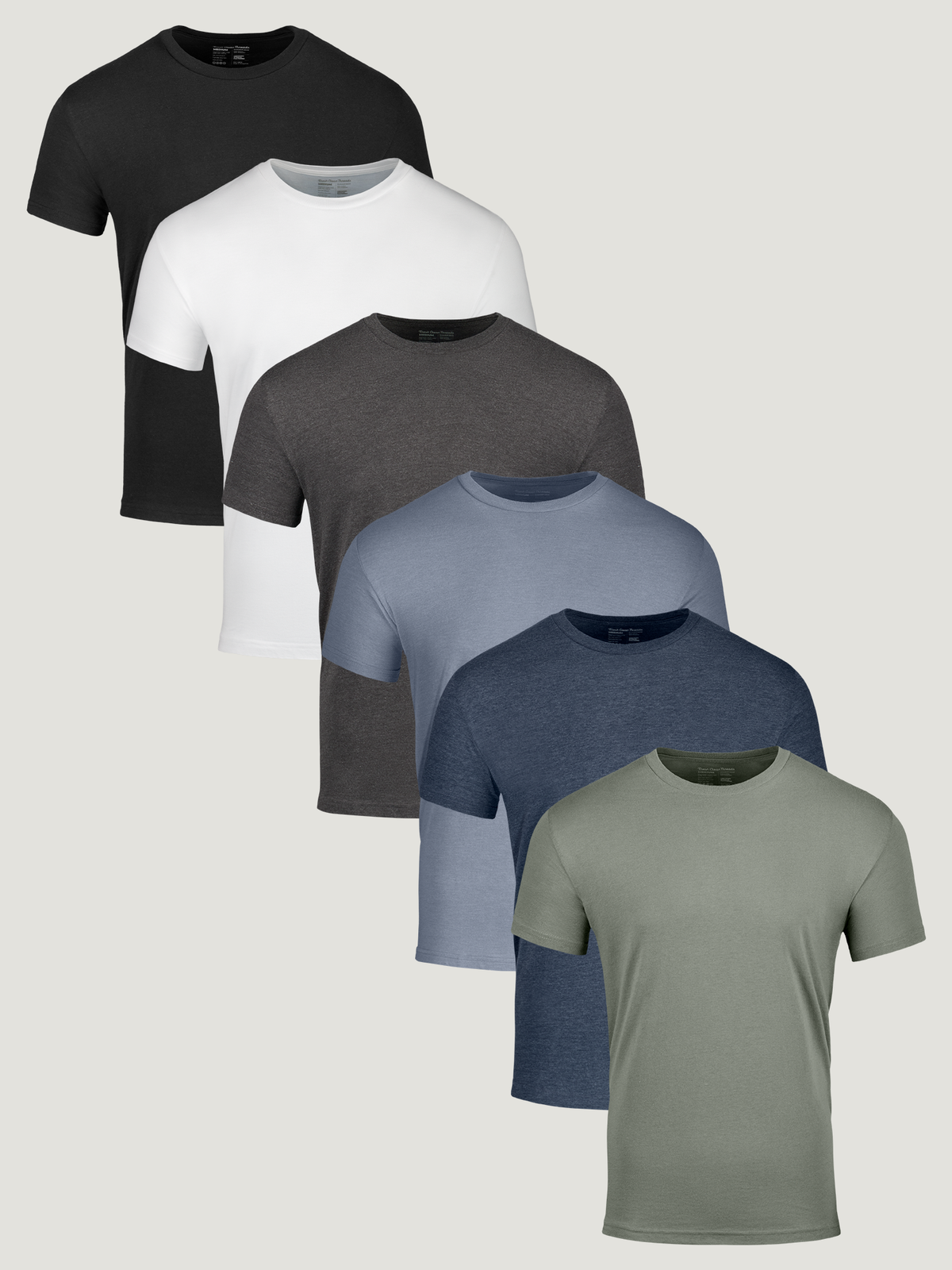 Pacote com 6 Camisetas Masculina Gola Careca - Mais Vendidas