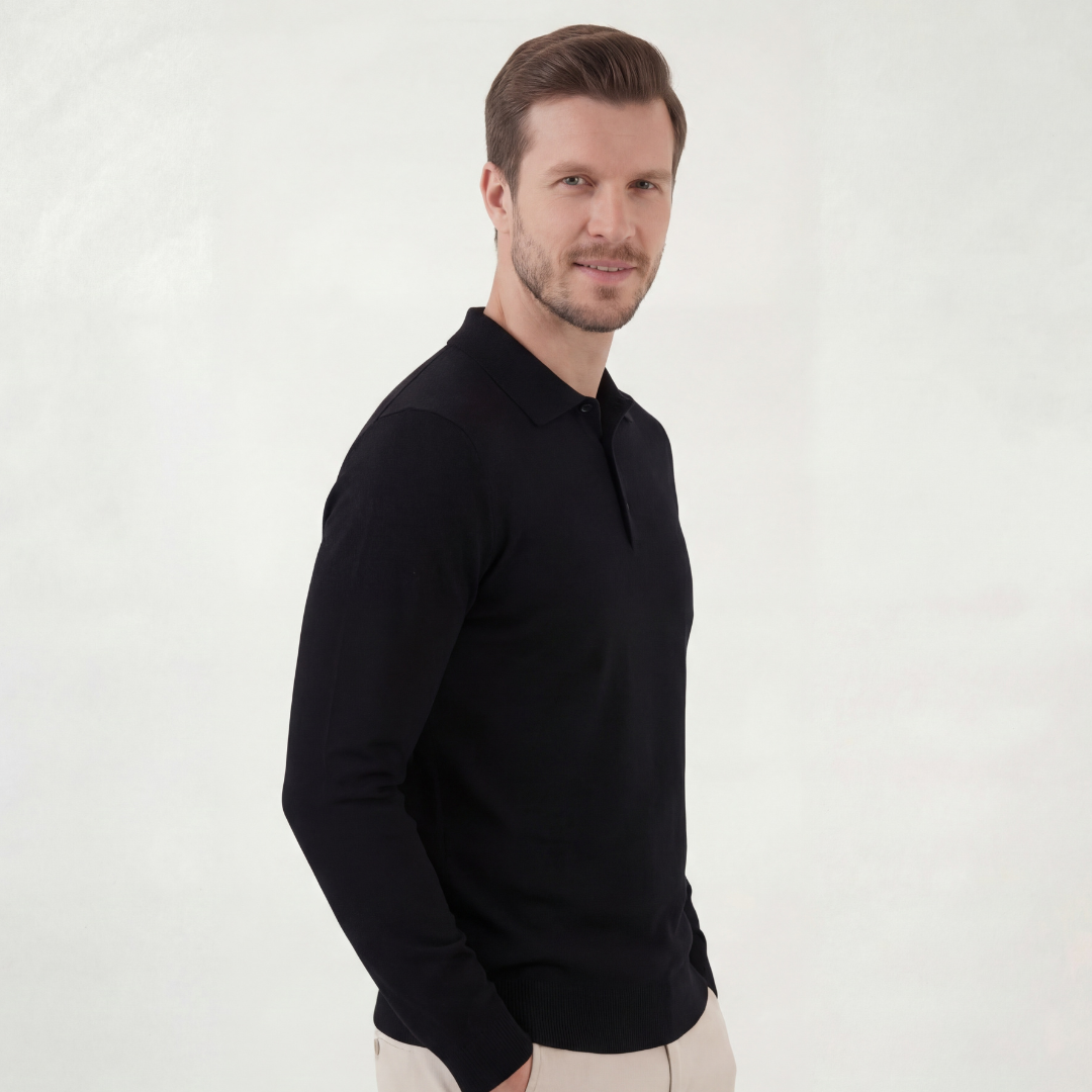 Black Classic Polo Shirt
