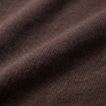 Brown Half-Zip Sweater