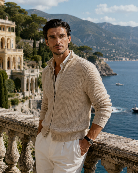 Wearing the Premium Cashmere Sweater Vest