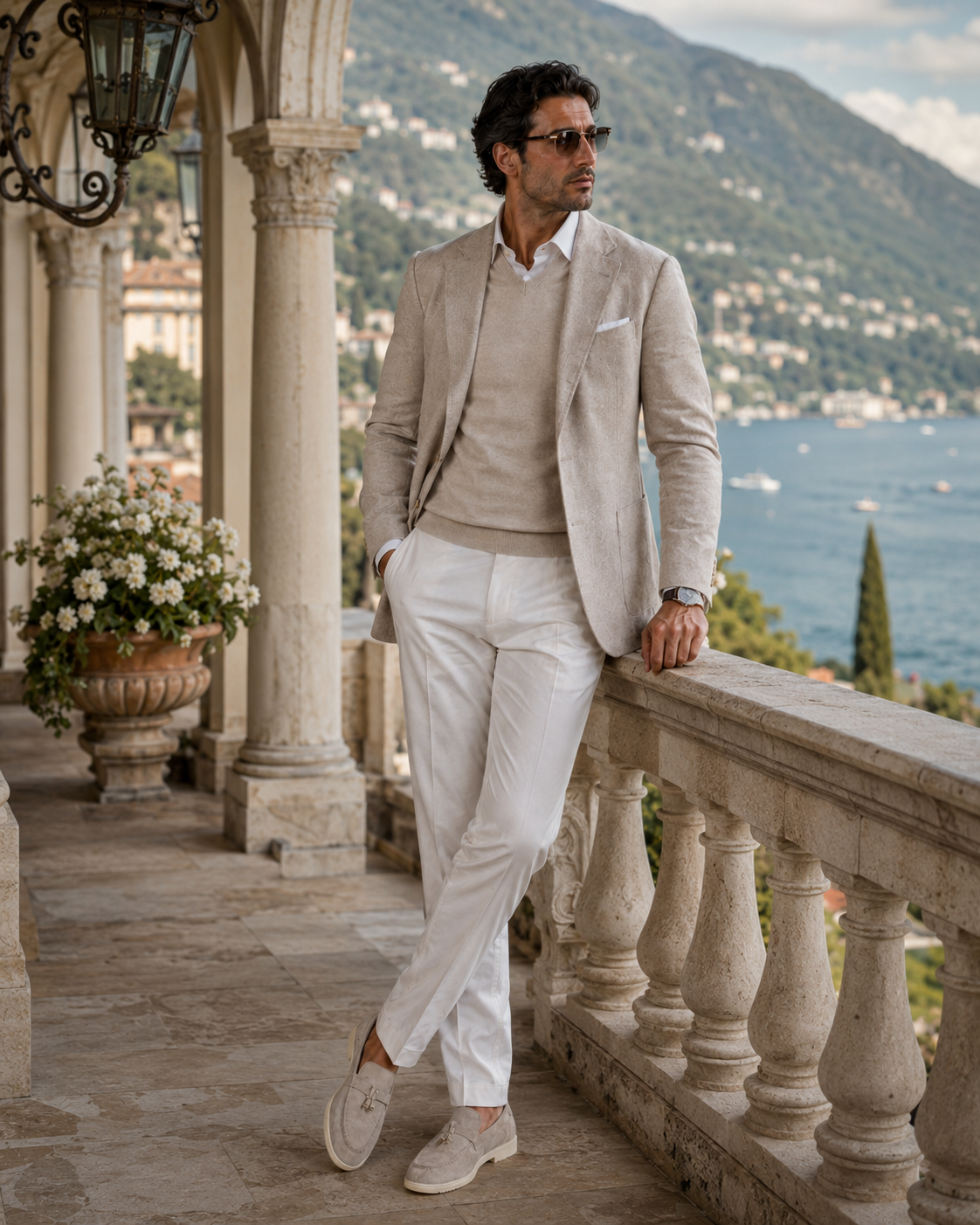 Wearing the Luxury Suede Loafers