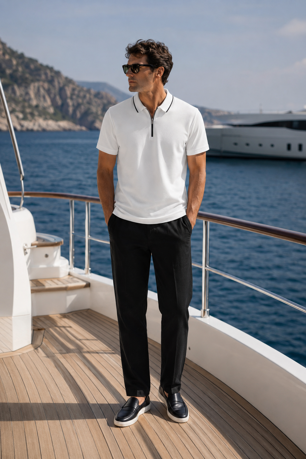 Wearing Ridgeway Heritage Zip Polo