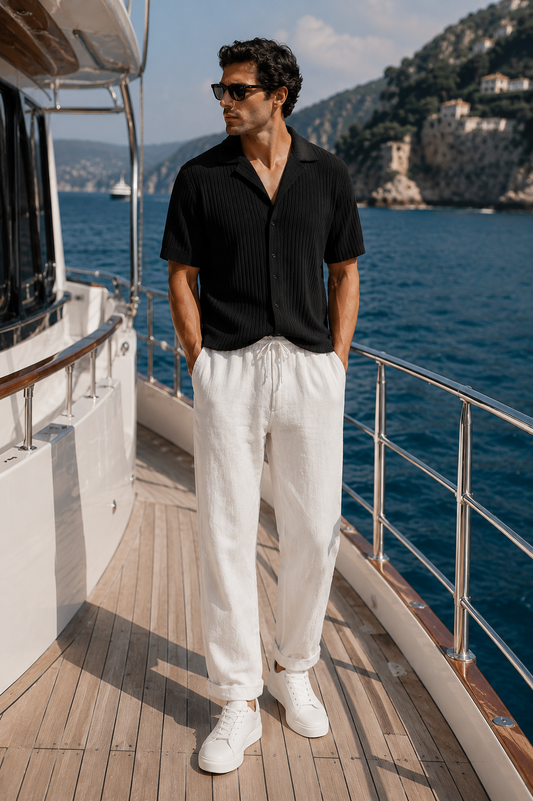 Wearing Resort Lounge Trousers