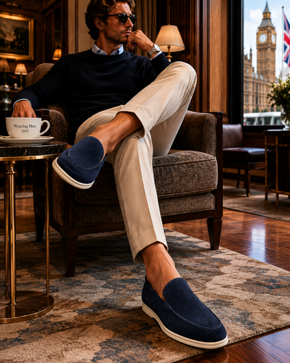 Men's Suede Slip-On Loafers